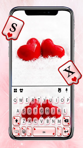 Run android online APK Red Hearts 3D Keyboard Background from MyAndroid or emulate Red Hearts 3D Keyboard Background using MyAndroid