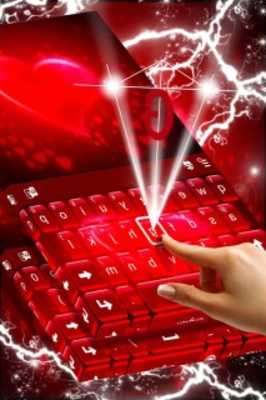 Emulate Android APK Red Hearts Keyboard Theme