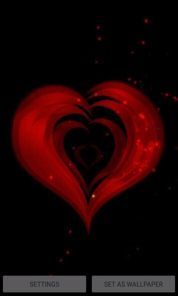 Emulate Android APK Red Hearts Live Wallpaper