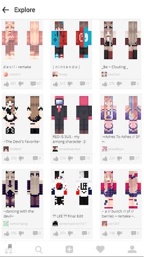 Run android online APK Red Horns Skins For Minecraft from MyAndroid or emulate Red Horns Skins For Minecraft using MyAndroid