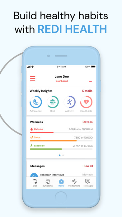 Emulate iPhone app Redi Health: Track Meds & More using MyAndroid