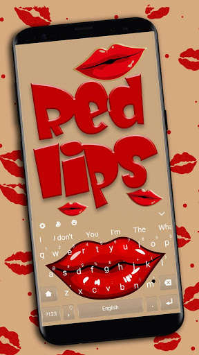 Run android online APK Red Kiss Lips Keyboard Theme from MyAndroid or emulate Red Kiss Lips Keyboard Theme using MyAndroid