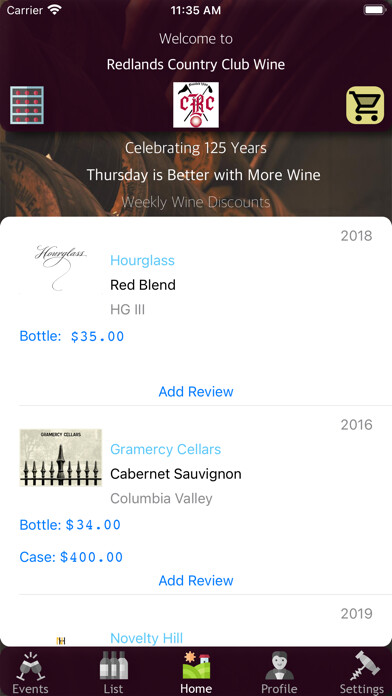 Emulate iPhone app Redlands Country Club Wine using MyAndroid Emulate iPhone app Redlands Country Club Wine using MyAndroid