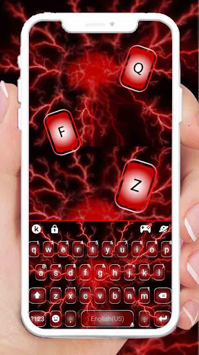 Run android online APK Red Lightning 3d Thunder Keyboard Theme from MyAndroid or emulate Red Lightning 3d Thunder Keyboard Theme using MyAndroid