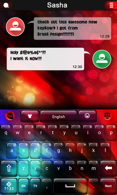 Emulate Android APK Red Lights Keyboard