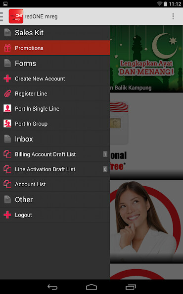 Run android online APK redONE mReg from MyAndroid or emulate redONE mReg using MyAndroid