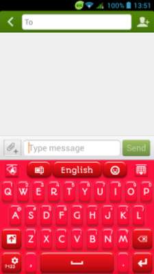 Emulate Android APK Red Plastic Keyboard