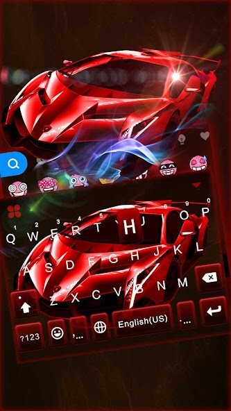 Run android online APK Red Racing Sports Car Keyboard Theme from MyAndroid or emulate Red Racing Sports Car Keyboard Theme using MyAndroid