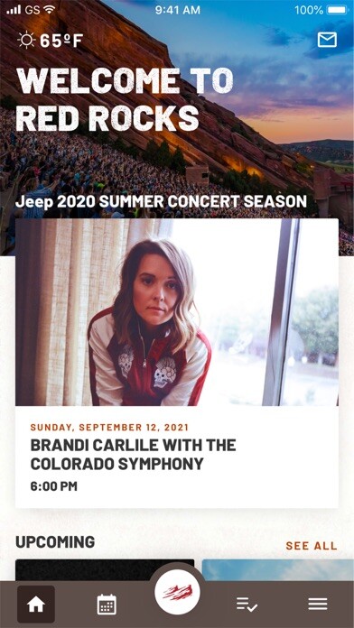 Emulate iPhone app Red Rocks Park & Amphitheatre using MyAndroid