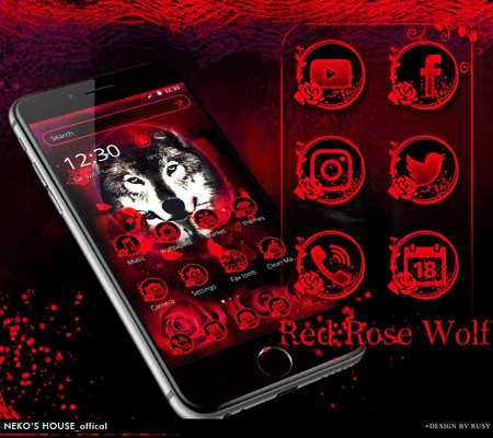 Emulate Android APK Red Rose Blood Wolf Theme Emulate Android APK Red Rose Blood Wolf Theme
