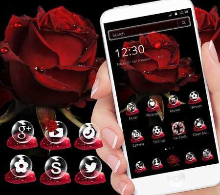 Emulate Android APK Red Rose Petal Theme for Launcher Emulate Android APK Red Rose Petal Theme for Launcher