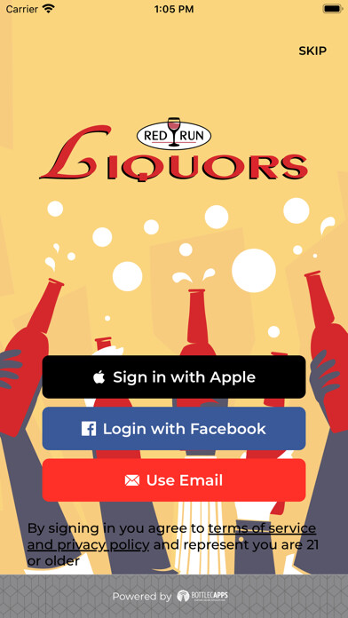 Emulate iPhone app Red Run Liquors using MyAndroid Emulate iPhone app Red Run Liquors using MyAndroid