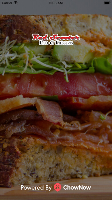 Emulate iPhone app Red Scooter Deli using MyAndroid