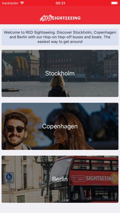 Emulate iPhone app RED Sightseeing using MyAndroid