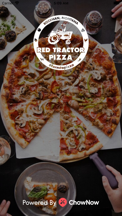 Emulate iPhone app Red Tractor Pizza using MyAndroid
