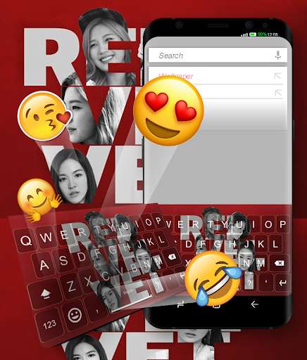 Run android online APK RED VELVET Keyboard Theme For ReVeluv from MyAndroid or emulate RED VELVET Keyboard Theme For ReVeluv using MyAndroid