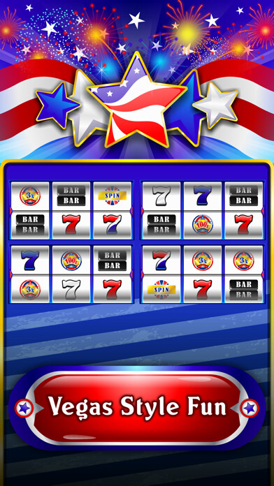 Emulate iPhone app Red White and Blue Slots - Free Play Slot Machine using MyAndroid