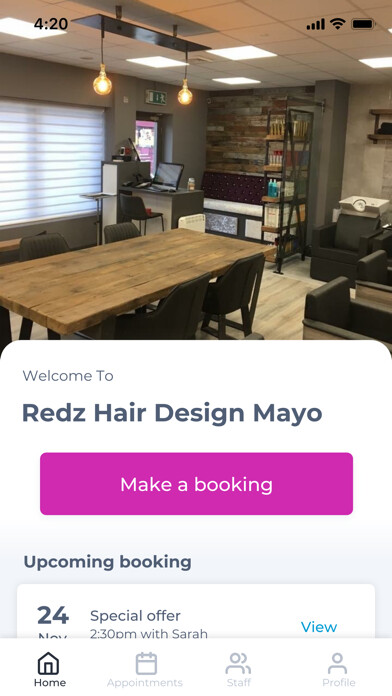 Run android online APK Redz Hair Design Mayo from MyAndroid or emulate Redz Hair Design Mayo using MyAndroid