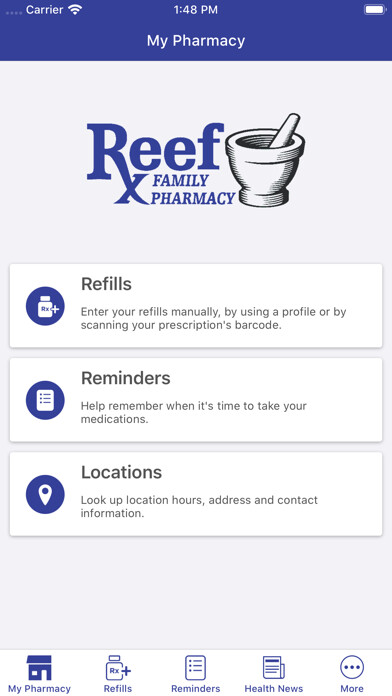 Emulate iPhone app Reef Family Pharmacy using MyAndroid Emulate iPhone app Reef Family Pharmacy using MyAndroid