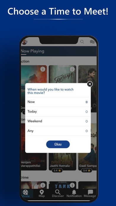 Emulate iPhone app ReeLove - Find a Movie Partner using MyAndroid