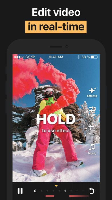 Emulate iPhone app REEL - Video Editing Effects using MyAndroid Emulate iPhone app REEL - Video Editing Effects using MyAndroid