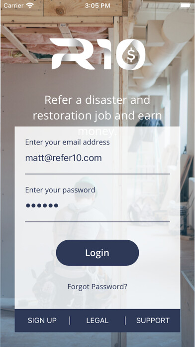 Emulate iPhone app Refer10 using MyAndroid