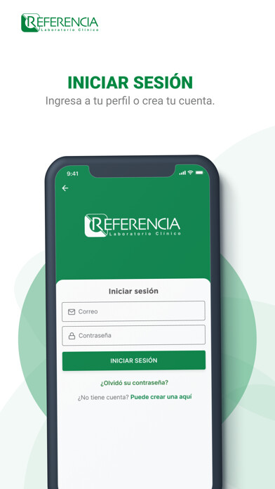 Emulate iPhone app Referencia Laboratorio Clínico using MyAndroid