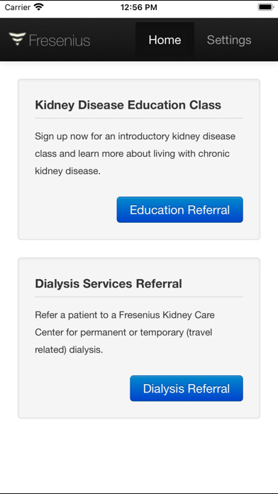 Emulate iPhone app Referral–Fresenius Kidney Care using MyAndroid Emulate iPhone app Referral–Fresenius Kidney Care using MyAndroid