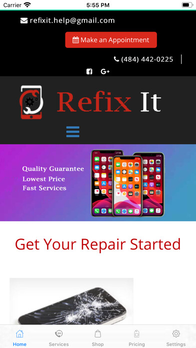Emulate iPhone app Refix-It: Cell Phone Repair using MyAndroid Emulate iPhone app Refix-It: Cell Phone Repair using MyAndroid