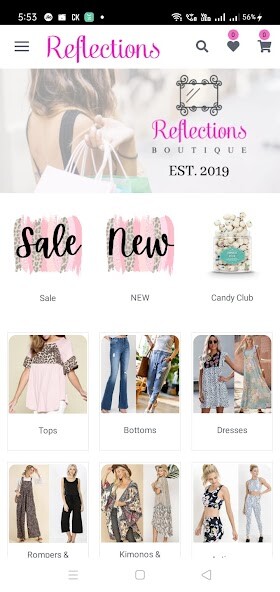 Run android online APK Reflections Boutique from MyAndroid or emulate Reflections Boutique using MyAndroid