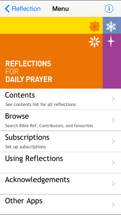 Emulate iPhone app Reflections for Daily Prayer using MyAndroid