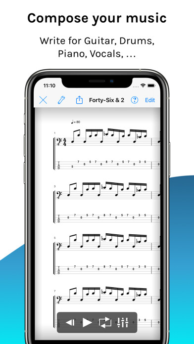 Emulate iPhone app Reflow Score Writer using MyAndroid