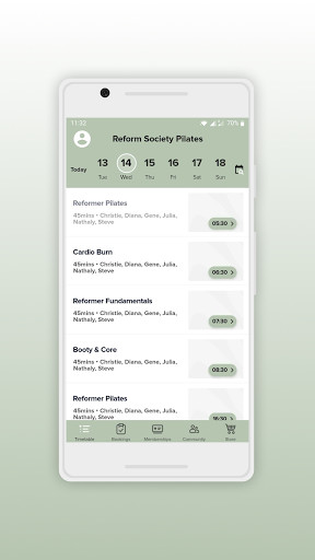 Run android online APK Reform Society Pilates from MyAndroid or emulate Reform Society Pilates using MyAndroid