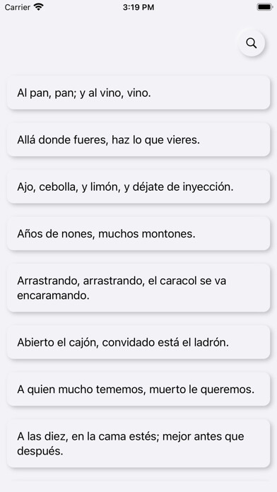 Emulate iPhone app Refranero using MyAndroid Emulate iPhone app Refranero using MyAndroid
