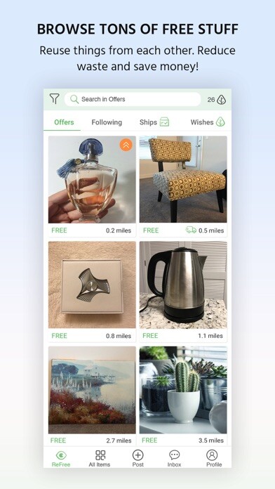 Emulate iPhone app ReFree: Reuse/Swap FREE Stuff using MyAndroid Emulate iPhone app ReFree: Reuse/Swap FREE Stuff using MyAndroid