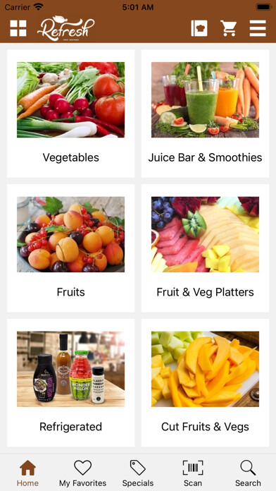 Emulate iPhone app Refresh Fruits Boutique using MyAndroid Emulate iPhone app Refresh Fruits Boutique using MyAndroid