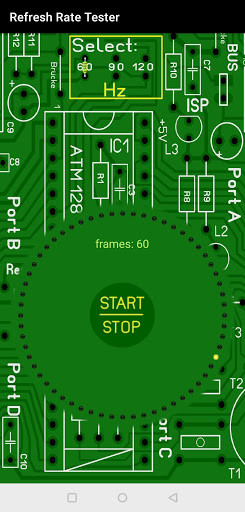 Run android online APK Refresh Rate Tester from MyAndroid or emulate Refresh Rate Tester using MyAndroid