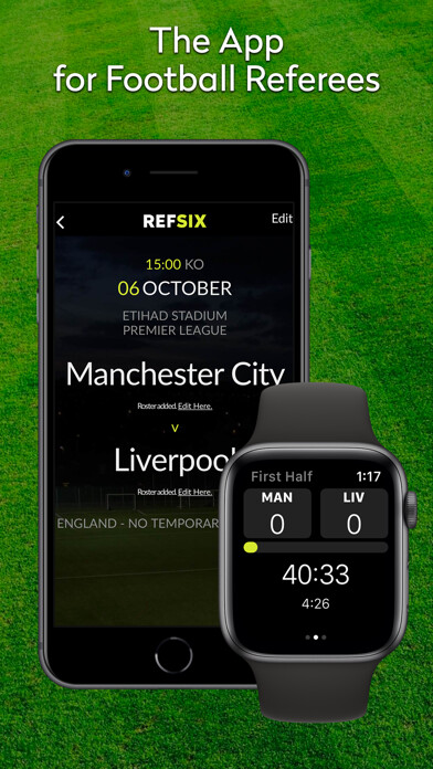 Emulate iPhone app REFSIX - Soccer Referee app using MyAndroid