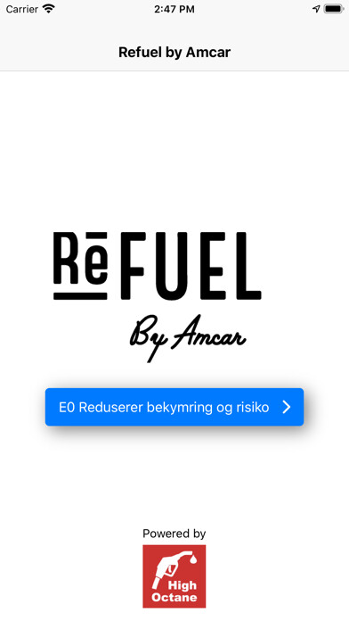 Emulate iPhone app Refuel by Amcar using MyAndroid