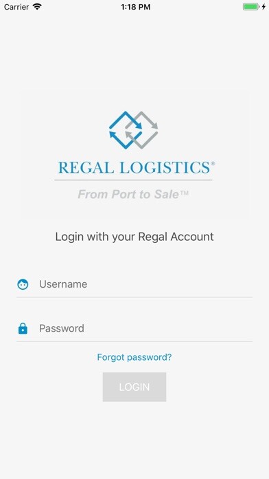 Emulate iPhone app Regal Logistics HRIS using MyAndroid