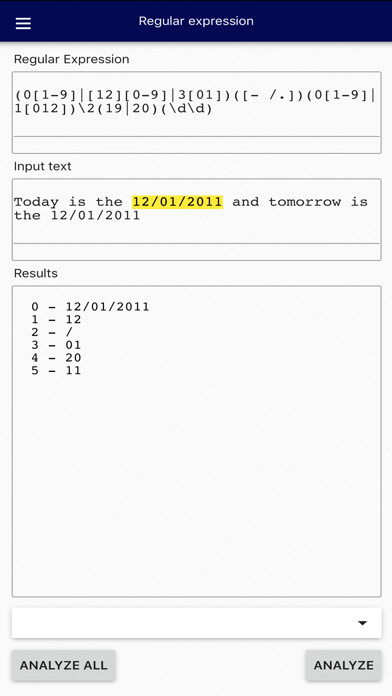 Emulate iPhone app RegexCoach using MyAndroid Emulate iPhone app RegexCoach using MyAndroid