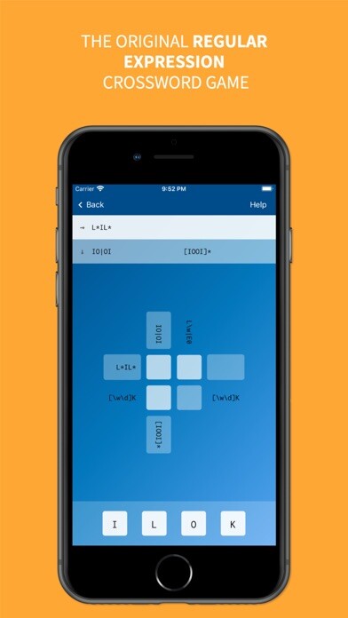 Emulate iPhone app Regex Crossword using MyAndroid Emulate iPhone app Regex Crossword using MyAndroid