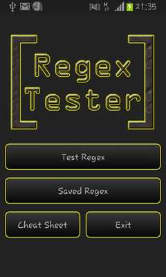 Emulate Android APK Regex Tester