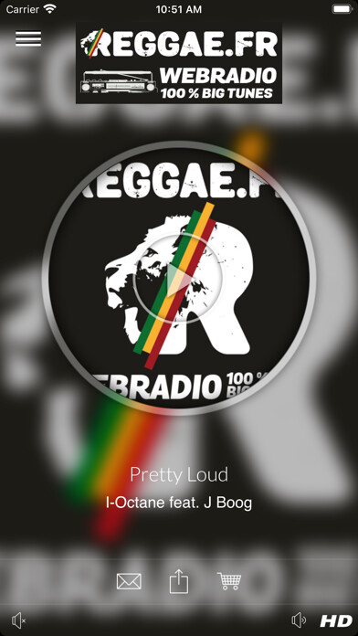 Emulate iPhone app Reggae.fr Webradio using MyAndroid Emulate iPhone app Reggae.fr Webradio using MyAndroid