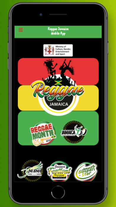 Emulate iPhone app Reggae Jamaica using MyAndroid