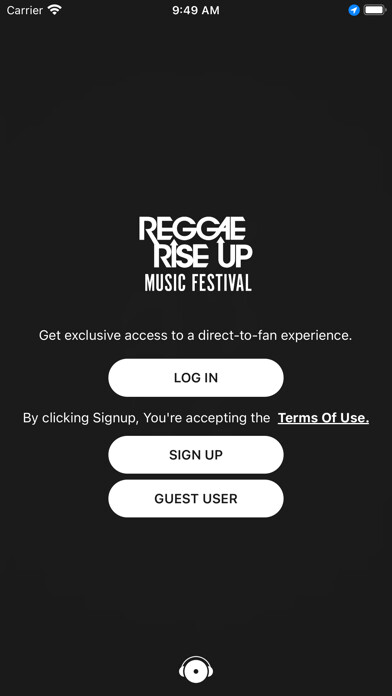 Emulate iPhone app Reggae Rise Up using MyAndroid