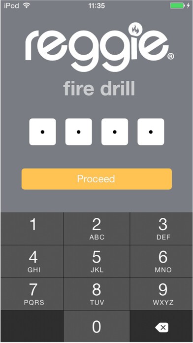 Emulate iPhone app Reggie® Fire Drill using MyAndroid