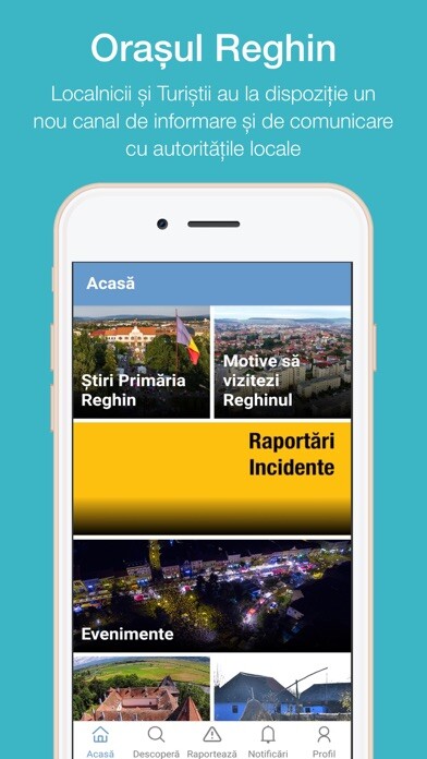 Emulate iPhone app Reghin City App using MyAndroid