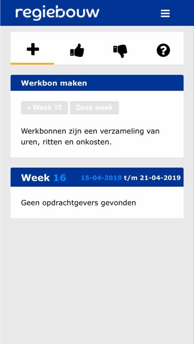 Emulate iPhone app Regiebouw CRM App using MyAndroid
