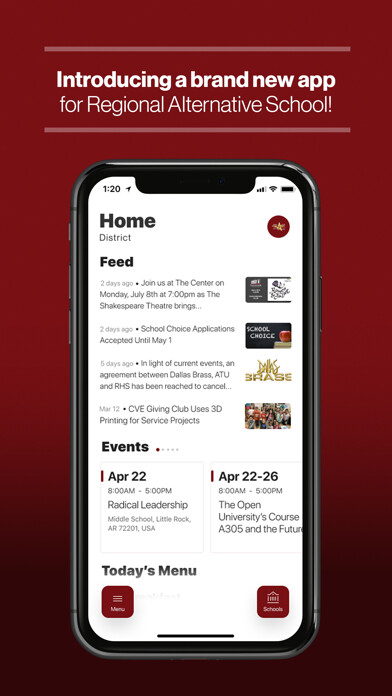 Emulate iPhone app Regional Alternative School using MyAndroid Emulate iPhone app Regional Alternative School using MyAndroid